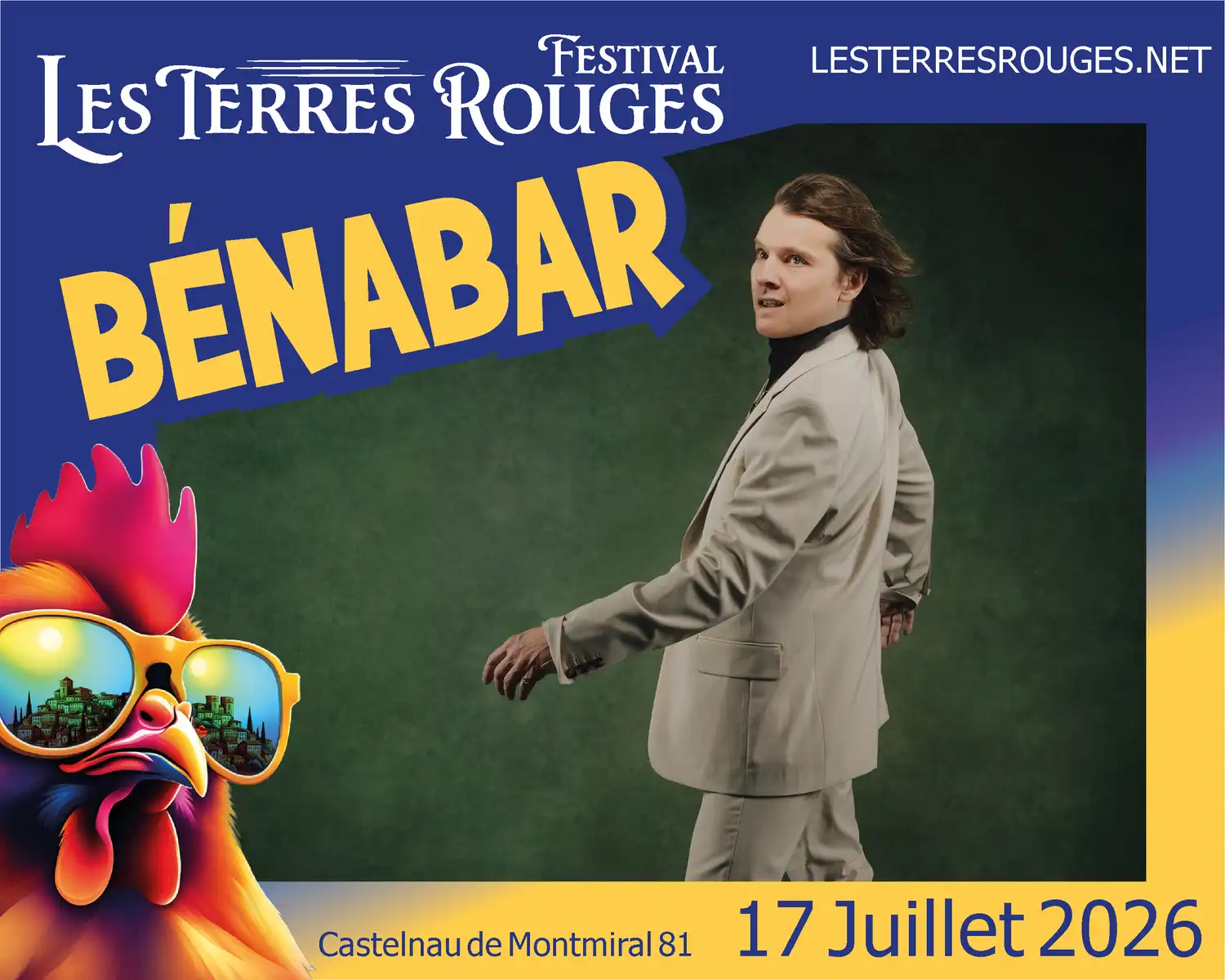 bénabar festival les terres rouges 2026