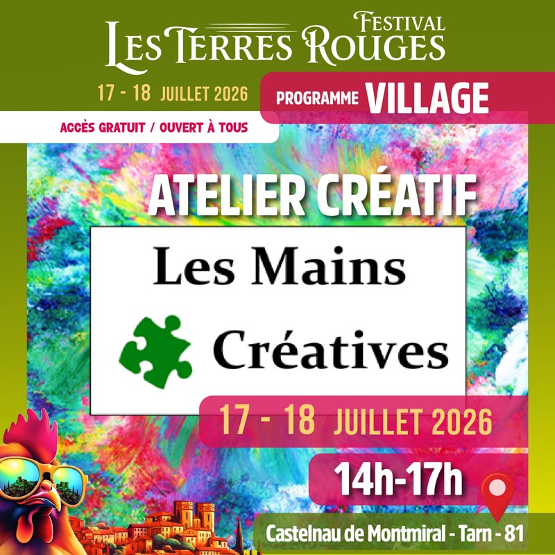 Festival Les Terres Rouges - Programmation village Castelnau de Montmiral - Tarn 81